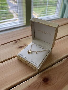 Paige Harper NY Silver Plated Butterfly Necklace with Cubic Zirconia Stone